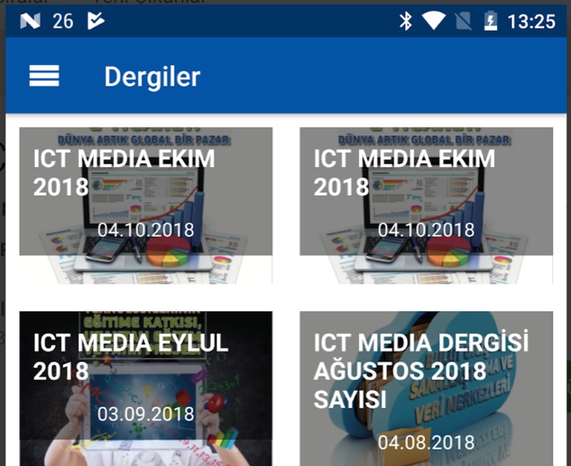 ICT Media mobil uygulaması