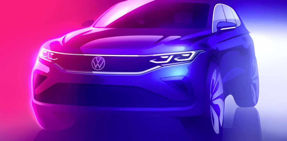 2021 Volkswagen Tiguan 'in tasarımı hakkında ipuçları veren bir tanıtım resmi paylaşıldu. Yeni Tiguan, Atlas Cross Sport'tan izler taşıyan ...